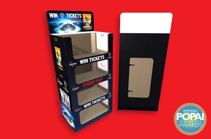 Point of Sale (POS) Display with shelves